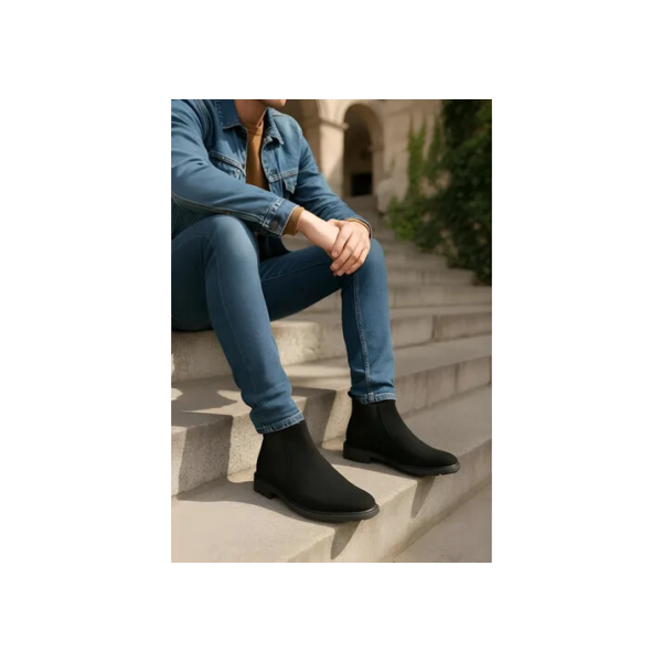 Bota Botina Masculina Chelsea Confortável E Macia Lançamento
