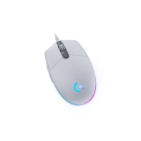 Mouse Gamer Logitech G203 LIGHTSYNC RGB, Efeito de Ondas de Cores, 6 Botões Programáveis e Até 8.000 DPI - Branco