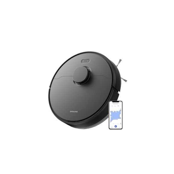 DREAME D9 Max Gen 2 Robô Aspirador de Pó e Passa Pano, 6000Pa, 240 Min Autonomia, Navegação Laser,Evitação Inteligente de Obstáculos, App/Voz(Alexa/Google), Mapeamento Multinível, 100-240V