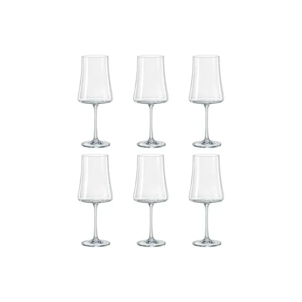 6 Taças Cristal Titanium Vinho Tinto 560ml Bohemia