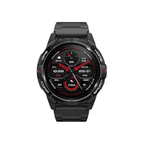 Mibro GS Active Smartwatch para homens e mulheres, Posicionamento GPS Tela AMOLED 1000Nits 5ATM à prova d'água 150 modos esportivos Relógio inteligente para Android iOS, Preto
