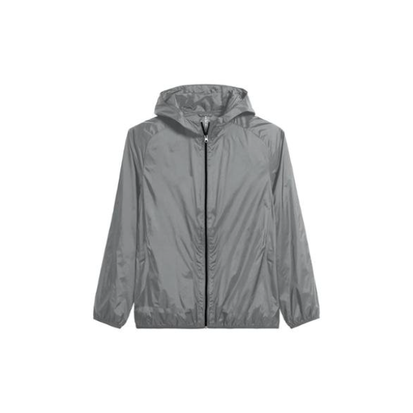 Jaqueta Corta Vento Impermeável Masculino Leve e Confortável Estilo Casual Liso - Cinza