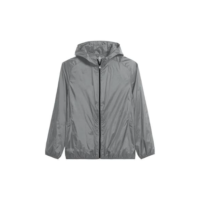Jaqueta Corta Vento Impermeável Masculino Leve e Confortável Estilo Casual Liso - Cinza