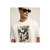 Camiseta Manga Curta  Estampa Surrealismo Off White