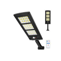 Luminária Led 300W 180cob Solar Refletore Poste Rua Sensor Controle Com 3 Funções