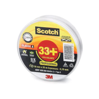 Scotch, 3M, Fita Isolante, 33+, 19mm x 20m, Preta