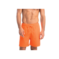 MASH Short Masculino Neon Praia Verão UV50+ Mauricinho Praia Cordão Ajustável Bolso, Laranja Neon, M
