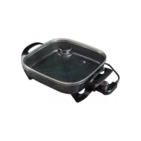 PANELA ELETRICA AGRATTO MANGIARE APEQ01I-01 PRETA QUADRADA 30CM 1500W 127V 220v