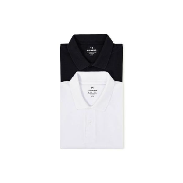 Kit Camisas Polo Hering Básicas Masculinas 2 Peças - Colorido