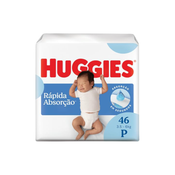 Fralda Huggies Tripla Proteção P - 46 fraldas