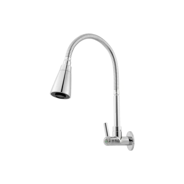 Torneira Gourmet Cozinha Parede Pia Flexível 2 Jatos Abs