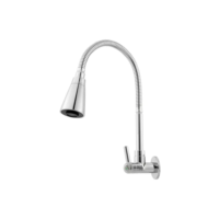 Torneira Gourmet Cozinha Parede Pia Flexível 2 Jatos Abs