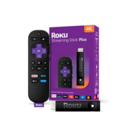 Roku Streaming Stick Plus 4k Com Controle Por Voz Cor Preto Tipo De Controle Remoto De Voz