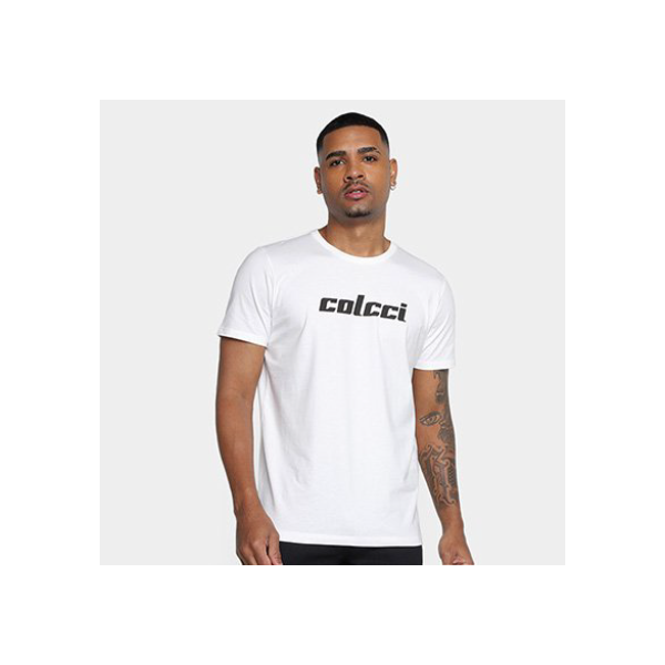 Camiseta Colcci Casual Masculina - Off White