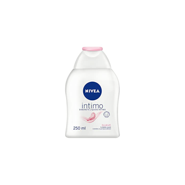 NIVEA Sabonete Líquido Íntimo Suave 250ml - Mantém o ph natural, com extrato de camomila, limpeza suave, sem corantes, testado dermatologicamente e ginecologicamente