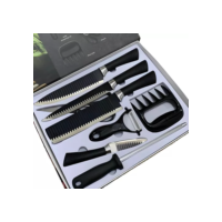 Conjunto De Facas Chef Profissional 8 Peças  Churrasco Inox