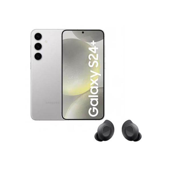 Smartphone Samsung Galaxy S24+ 5G Cinza 256GB, Tela 6.7", 12GB de RAM, Inteligência Artificial, Exynos 2400 + Fone de Ouvido Sem Fio Galaxy Buds FE