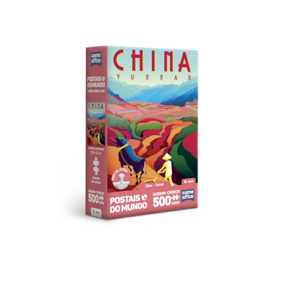 Toyster - Quebra-Cabeça: Postais do Mundo - China - Nano 500 Peças - Game Office