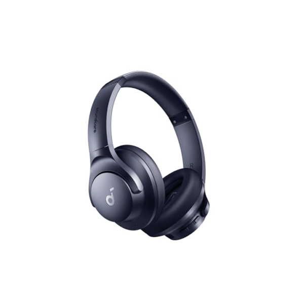 soundcore Q20i da Anker, Fone de Ouvido com Cancelamento de Ruído Ativo, Bluetooth 5.3 Headphone Gamer Sem Fio, 60h Bateria, Áudio Hi-Res, Graves Potentes, App Personalização, Modo Transparência, Azul