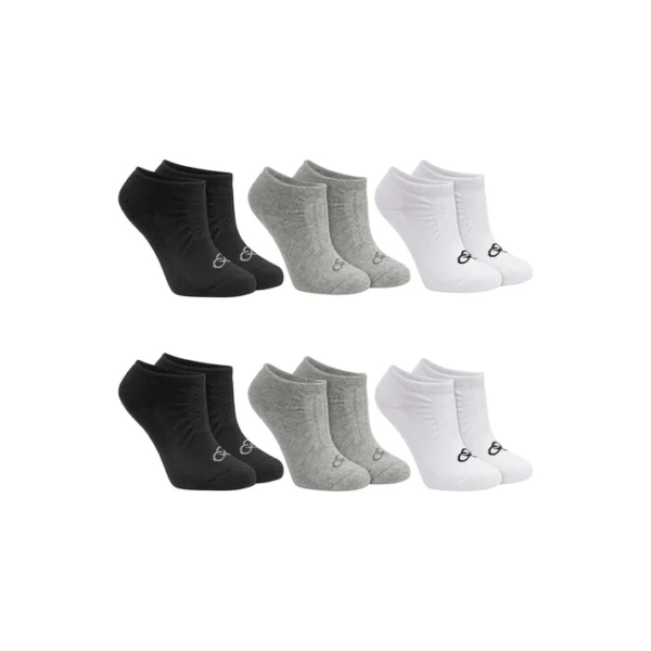 Kit Com 6 Pares De Meias Invisivel Adulto Algodão Olympikus