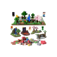 Kit 100 Blocos Magnéticos Construção Minecraft Brinquedo Brinquedo Jogo Construção Minecraft