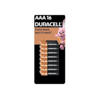 Duracell Pilha Alcalina AAA Palito Com 16 unidades