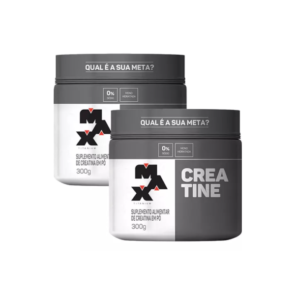 Creatina 300g Max Titanium Monohidratada em Pó Sem Sabor