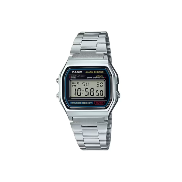 Relógio de Pulso Unissex Original Casio Vintage Digital A158WA-1DF