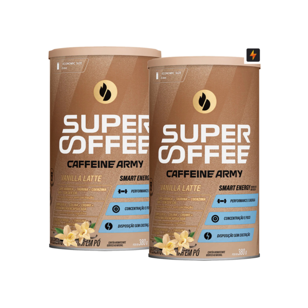 Kit 2x SuperCoffee 380g Caffeine Army Economic Size