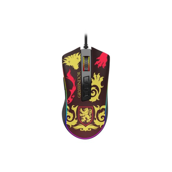Mouse Gamer Redragon Harry Potter Grifinória, RGB, 12400 DPI, Sensor Pixart PMW3327, USB, Preto e Vermelho - HP-711G