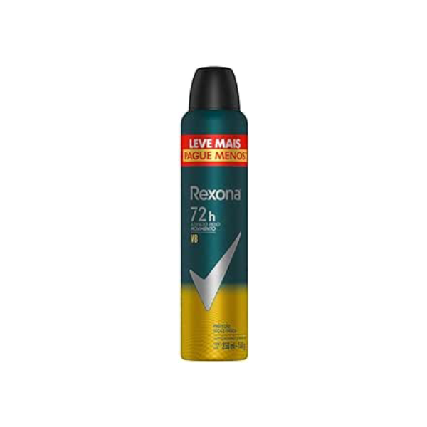 Antitranspirante Aerossol V8 Rexona Men 250Ml Leve Mais Pague Menos, Rexona (A embalagem pode variar)