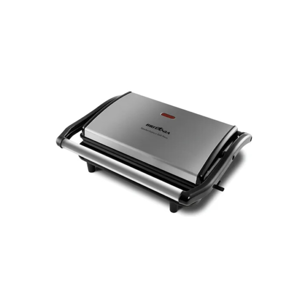 Sanduicheira e Grill Britânia 2 em 1 Bgr27i de 850W com Trava Inox