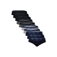 Kit Com 10 Cueca Slip Masculino Mash