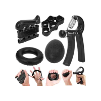 Kit 5 Peças para Fortalecimento das Mãos, Dedos, Punhos e Exercícios de Fisioterapia