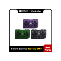 IINE Mini Retro Ananke Controller/função Turbo e joystick intercambiáveis, D-pad e controlador multiplataforma e ZL e ZR B