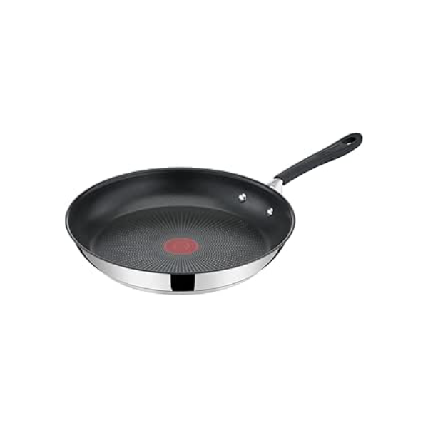 Frigideira Tefal Jamie Oliver 28cm, Inox, com Fundo de Indução, Revestimento Titanium e Thermo Sinal