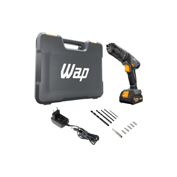 Parafusadeira e Furadeira de Impacto Wap Wf 12k4.2 com Indicador de Nível de Bateria e Maleta