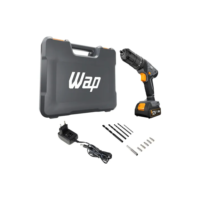Parafusadeira e Furadeira de Impacto Wap Wf 12k4.2 com Indicador de Nível de Bateria e Maleta
