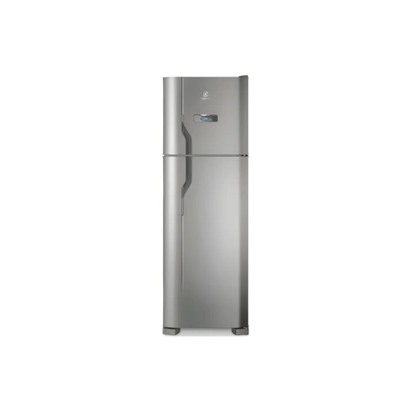 Geladeira Electrolux Frost Free 371L Turbo Congelamento Duplex Cor Inox DFX41 127v
