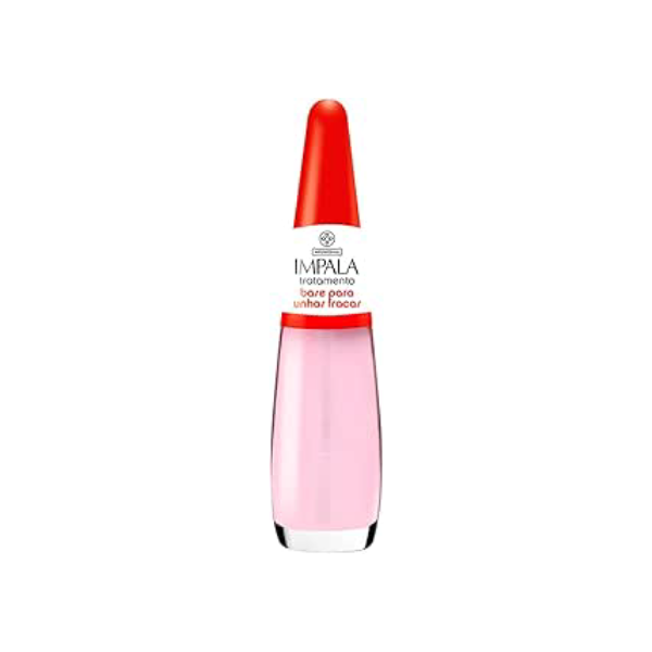 Esmalte Tratamento Base Para Unhas Fracas, Impala Cosmeticos, Rosa
