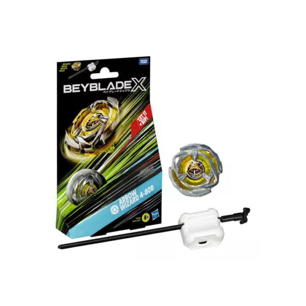 Beyblade X Arrow Wizard 4-80b Kit Inicial Pião E Lançador