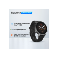 Ticwatch E3 Wear OS Smartwatch para Homens e Mulheres Snapdragon 4100 8GB ROM IP68 À Prova D' Água Google Pay iOS e Android Compatível