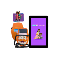 Tablet Infantil Positivo Vision Tab 7 Mundo Bita - Octa-core, 3gb Ram, 64gb Armazenamento, Tela 7 Ips, Bateria 3100mah, Android 14 Go, Wi-fi, Preto - Inclui 2 Itens De Proteção (capa e bolsa)