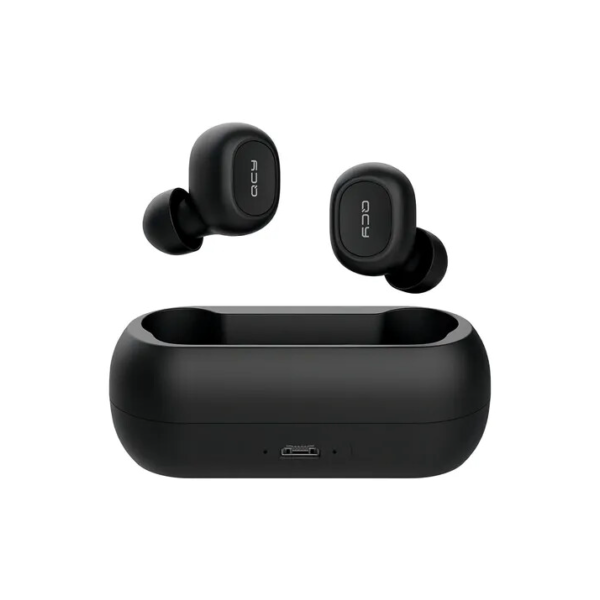 Fone De Ouvido Qcy T1c Bluetooth 5.1 Case 380mah Cor Preto