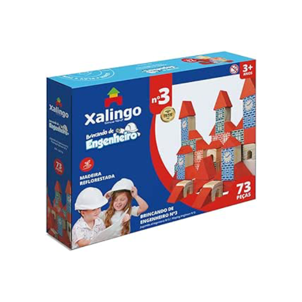 Brincando de Engenheiro 73 Peças Xalingo