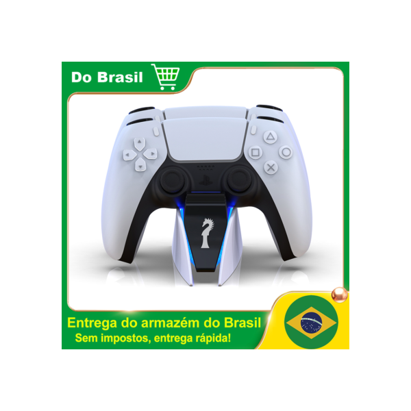 Estação de carregamento DualSense tipo C para PS5 Carregamento duplo Suporte para carregador de dock para o controle de jogo sem fio DualSense do PlayStation 5