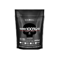 Whey 100% Hd - 900G Refil Baunilha, Black Skull