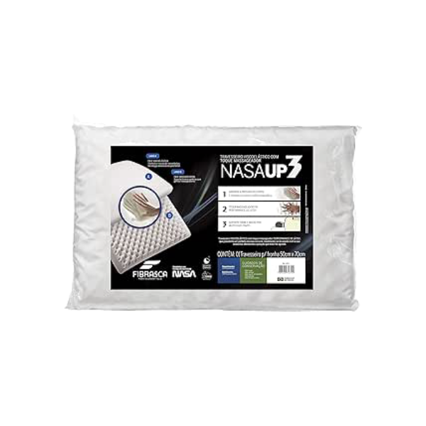 Travesseiro Nasa Up 3 - P/fronhas 40 x 60 cm - Fibrasca