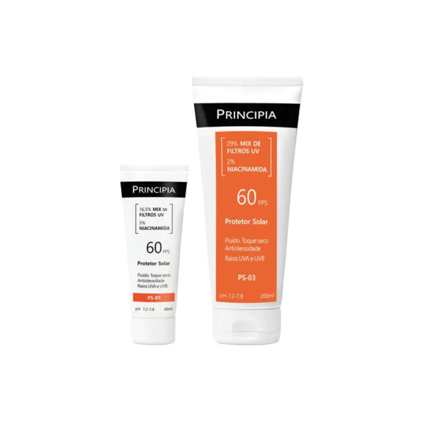 Principia Kit Proteção Facial FPS 60 PS-01 + Corporal 60 PS-03