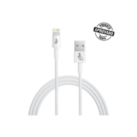 Cabo Carregamento 1M, ELG, USB para Lightning Iphone, C810, Homologado Apple, 2.4A e 12W, Branco